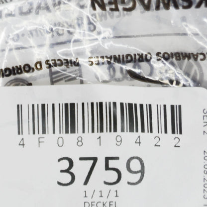 NEW AUDI A6 AVANT C6 INTERIOR CABIN AIR FILTER COVER 4F0819422 ORIGINAL