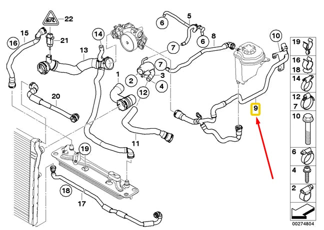 NEW BMW X5 E70 AIR CONDITION PIPES 17127576369 7576369 ORIGINAL
