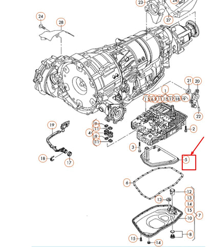 NEW AUDI A4 B8 AUTOMATIC TRANSMISSION OIL STRAINER 0B6325429 ORIGINAL