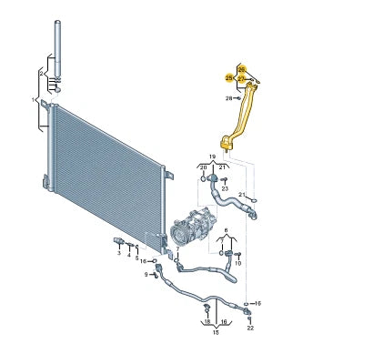 NEW AUDI A6 C8 AC AIR CON A/C REFRIGERANT PIPE 4K0816750G
