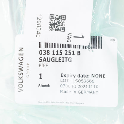 NEW AUDI A1 8X OIL PICK UP TUBE LINE 038115251B 1.6 TDI ORIGINAL