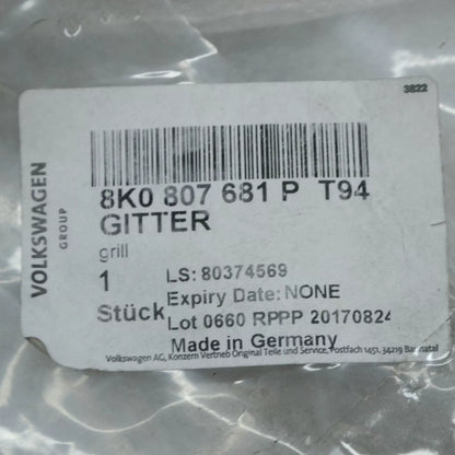 NEW AUDI A4 RS4 B8 FRONT LEFT LOWER LOWER AIR GRILLE 8K0807681P T94 GENUINE