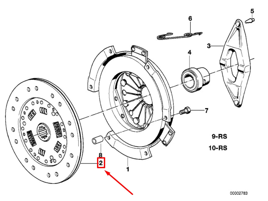 NEW BMW 3 COMPACT E36 CLUTCH PLATE 21212226958 2226958 ORIGINAL
