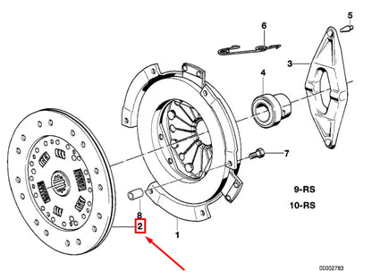 NEW BMW 3 COMPACT E36 CLUTCH PLATE 21212226958 2226958 ORIGINAL