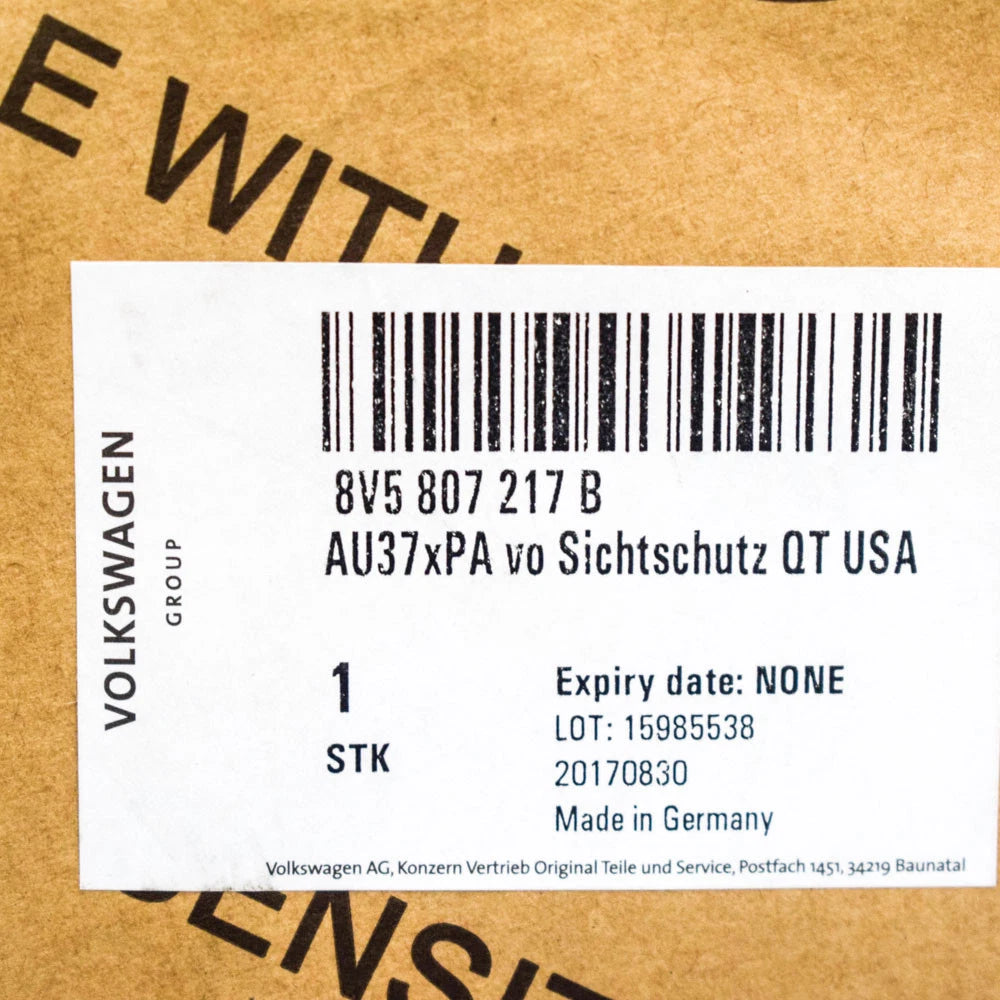 NEW AUDI A3 FRONT BUMPER GRILLE COVER 8V1 8V5807217B 2018