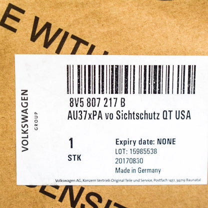 NEW AUDI A3 FRONT BUMPER GRILLE COVER 8V1 8V5807217B 2018