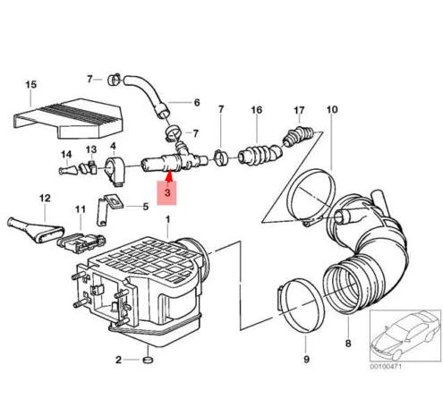 NEW BMW 3 E30 FUEL IDLE REGULATING VALVE 320I 2L PETROL 13411433626 ORIGINAL