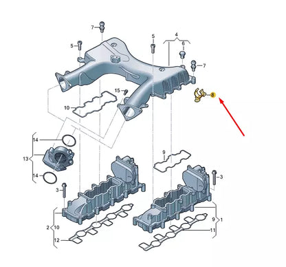 NEW VW TOUAREG 7P MK2 INTAKE MANIFOLD BRACKET 057130131B