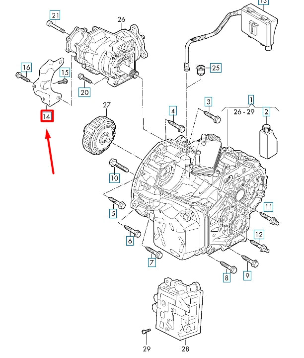 NEW VOLKSWAGEN ARTEON 3H7 GEARBOX BRACKET 0FN409905F