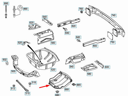 NEW MERCEDES-BENZ GLK-CLASS X204 SPARE TYRE COVER A2046900107 ORIGINAL