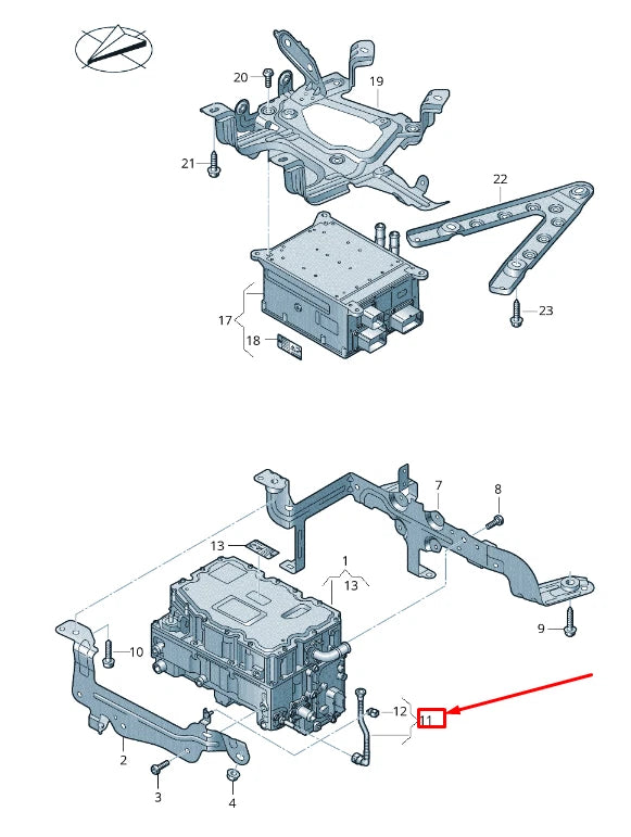 NEW AUDI A8 4N ELECTRIC DRIVE VENT HOSE 4N0907272