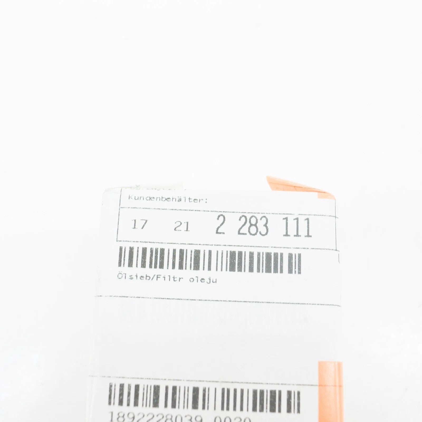 NEW BMW 5 F10 TRANSMISSION OIL STRAINER 17212283111 2283111 ORIGINAL