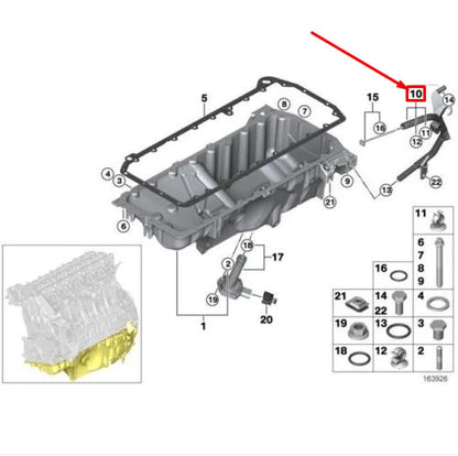 NEW BMW X5 E70 ENGINE OIL DIPSTICK GUIDE TUBE 11437800688 7800688 ORIGINAL