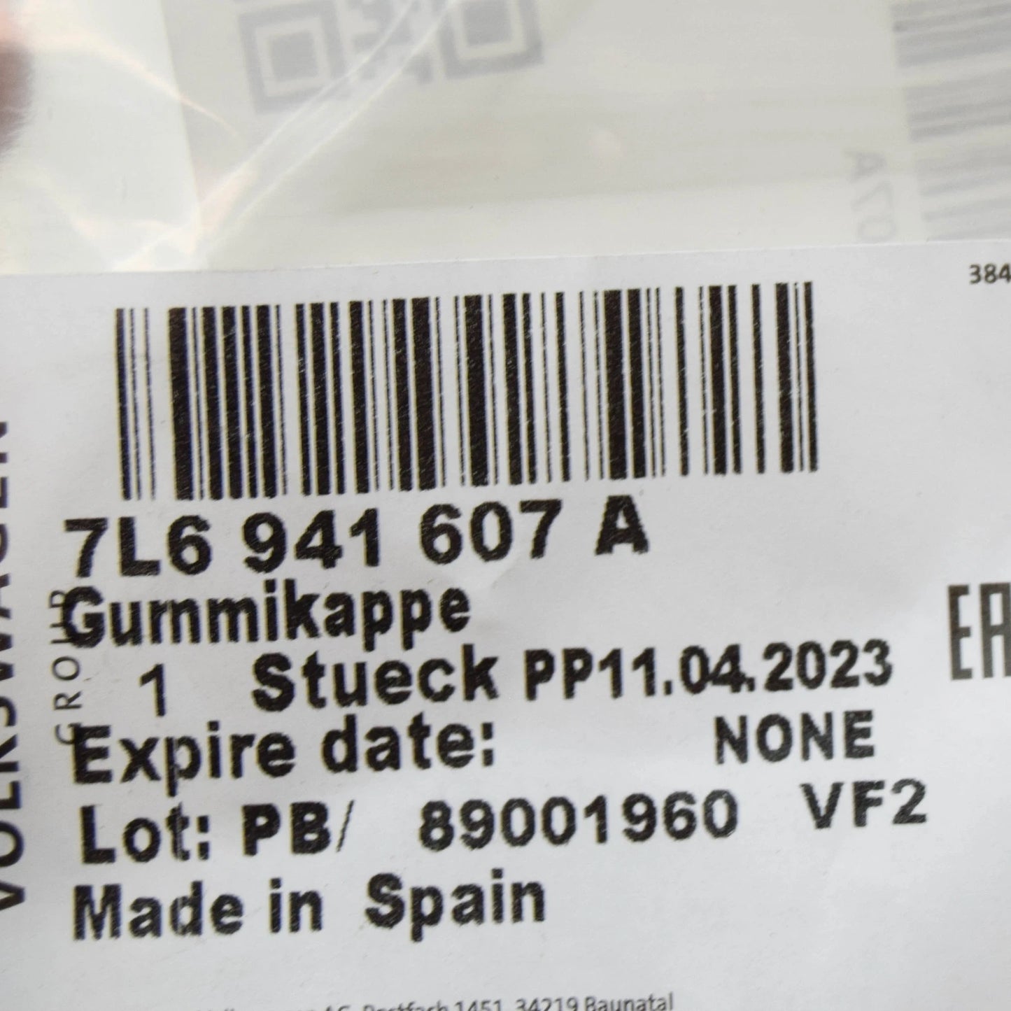 NEW AUDI A5 8T3 FRONT HEADLIGHT COVER CAP 7L6941607A ORIGINAL