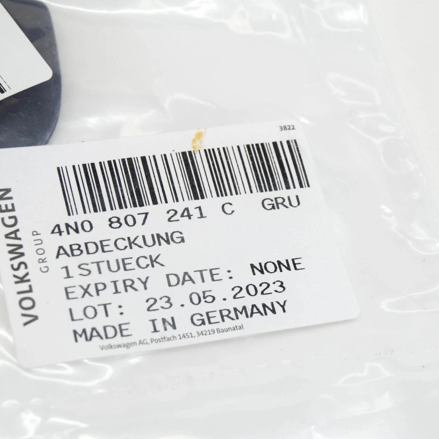 NEW AUDI A8 D5 FRONT BUMPER TOWING EYE COVER 4N0807241CGRU ORIGINAL