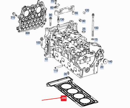 NEW MERCEDES-BENZ A W177 ENGINE CYLINDER HEAD GASKET A2600160200 ORIGINAL