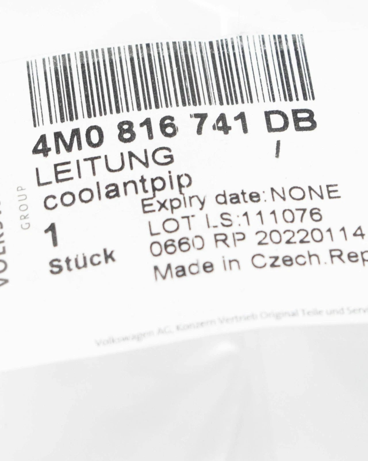 NEW VOLKSWAGEN TOUAREG CR A/C AIR CON REFRIGERANT HOSE LINE 4M0816741DB