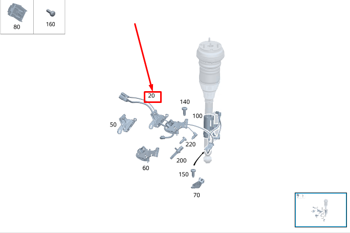 new mercedes-benz s w223 rear left axle wiring harness a2235400348 original