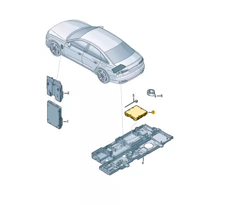 NEW AUDI A6 C8 AVANT COMFORT CONTROL UNIT 4N0907064EP ORIGINAL