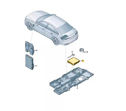 NEW AUDI A6 C8 AVANT COMFORT CONTROL UNIT 4N0907064EP ORIGINAL