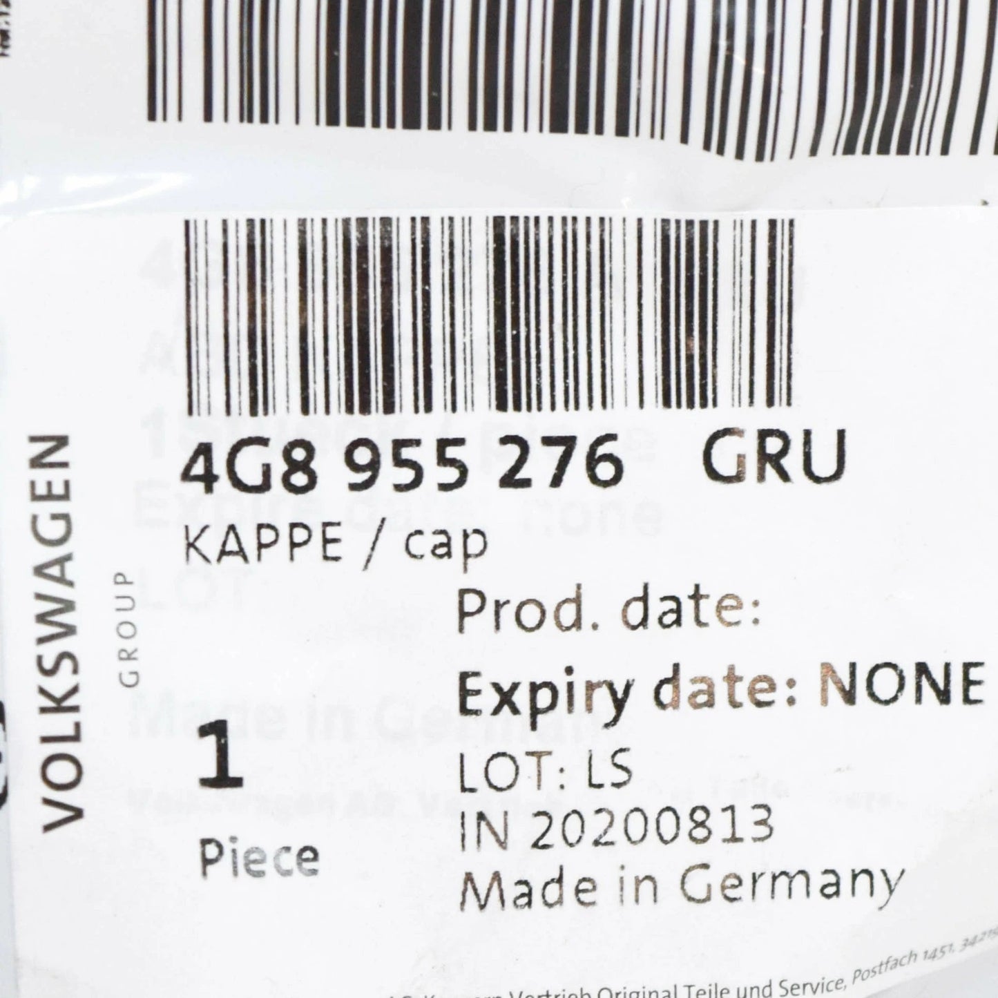 NEW AUDI A7 4G RIGHT HEADLIGHT WASHER COVER 4G8955276GRU 4G8955276 GRU