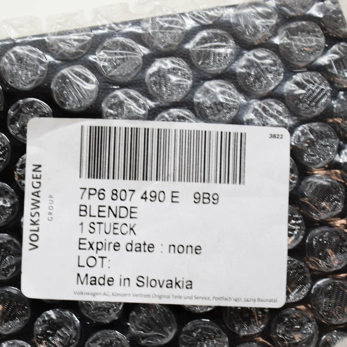 NEW VOLKSWAGEN TOUAREG 7P FRONT RIGHT FOG LIGHT COVER TRIM 7P6807490E9B9