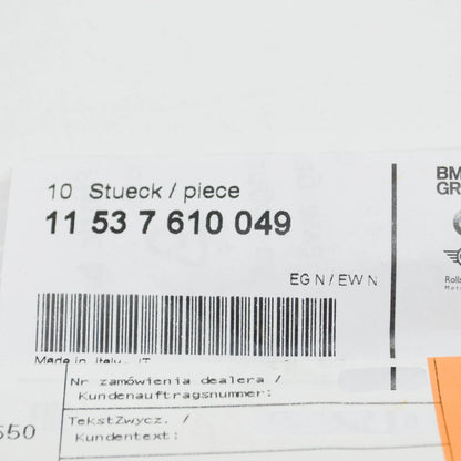 NEW BMW X3 G01 OIL INLET TUBE O-RING 7610049 11537610049 ORIGINAL