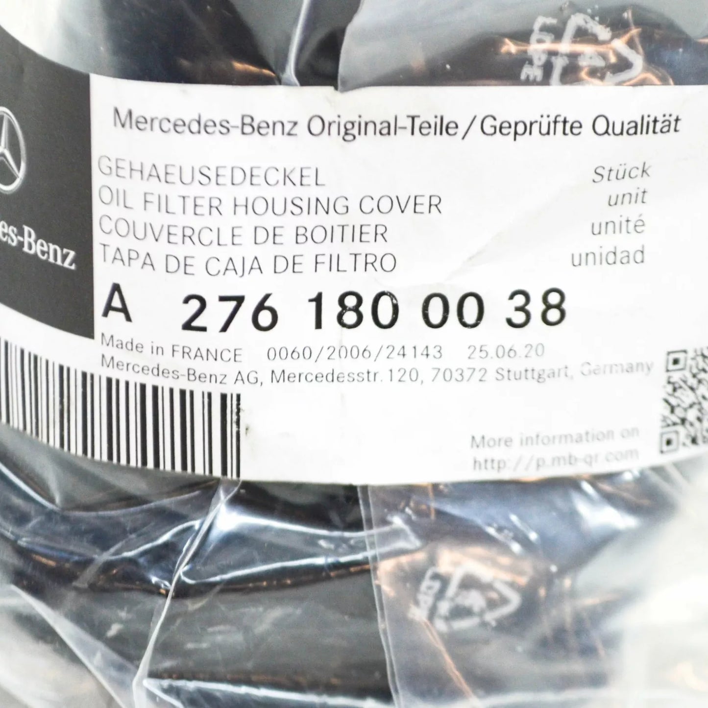 NEW MERCEDES-BENZ GLE W166 OIL FILTER HOUSING COVER A2761800038 ORIGINAL