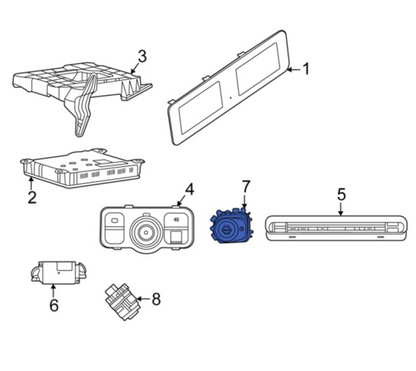 NEW MERCEDES-BENZ GLE W167 START/STOP SWITCH BUTTON A1679054901 ORIGINAL