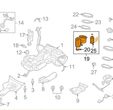 NEW AUDI A4 B8 FUEL PUMP TANK 8K0919051AN ORIGINAL