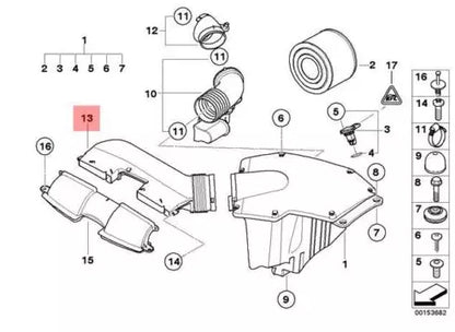 NEW BMW X1 E84 AIR INTAKE DUCT 13717541737 7541737 2011 ORIGINAL