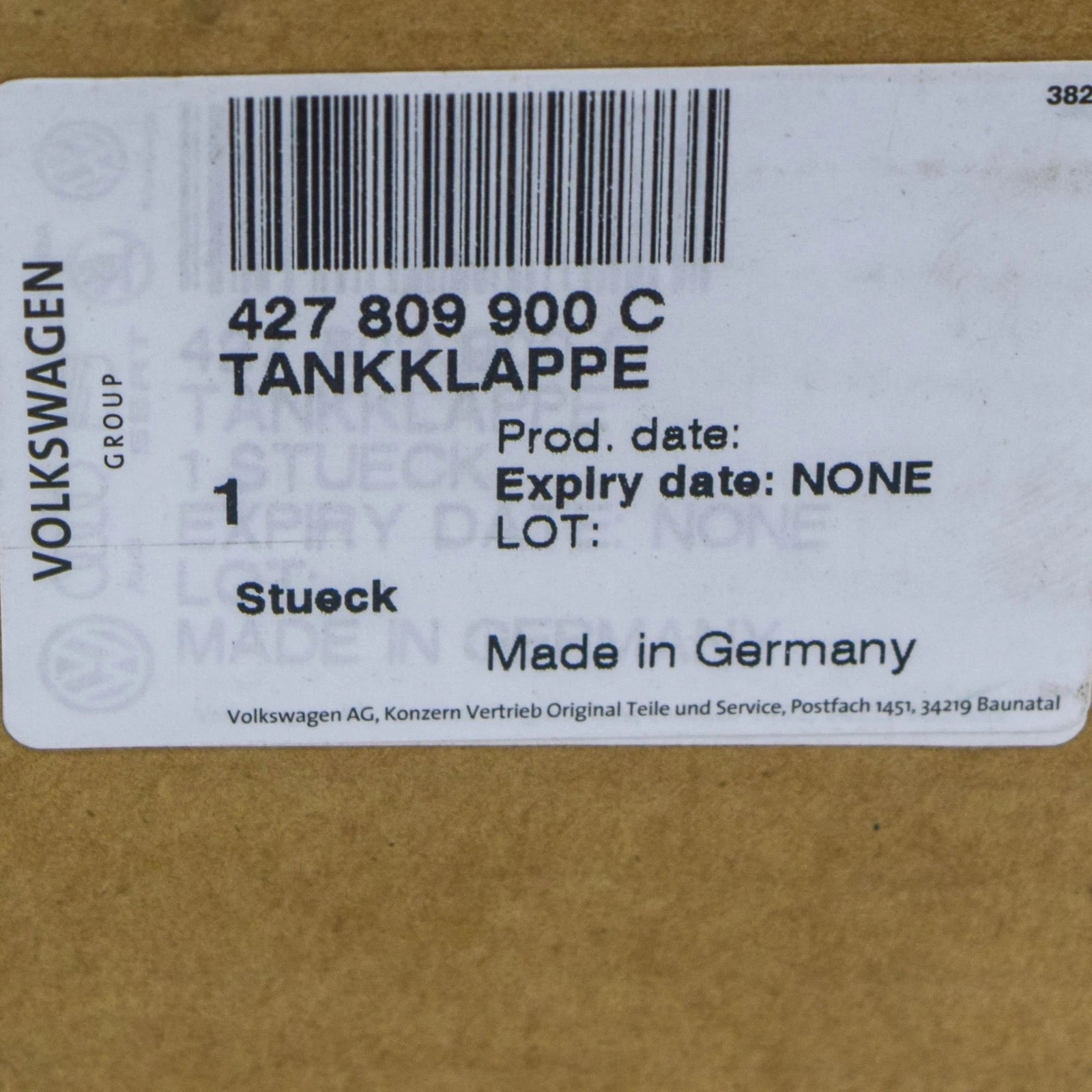 NEW AUDI R8 RIGHT SIDE FUEL FILLER CAP COVER 427809900C ORIGINAL