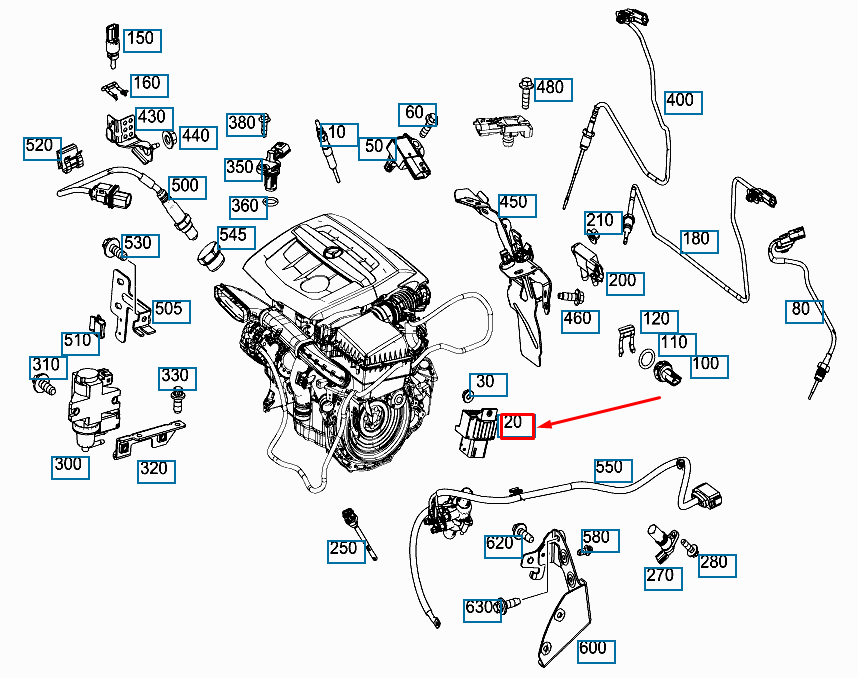 NEW MERCEDES-BENZ B W246 GLOW TIME OUTPUT STAGE CONTROL UNIT A6079000100