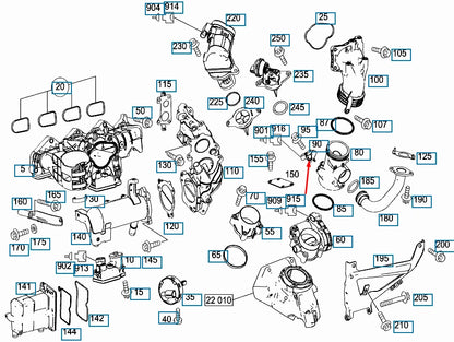 NEW MB C-CLASS W204 MAP PRESSURE BOOST SENSOR A0061539928 3.0 DIESEL