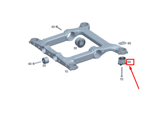 new listingmercedes-benz sprinter 907 supporting frame bearing a9073530000