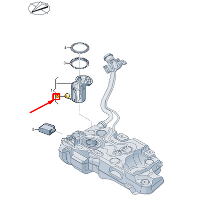 new vw golf cd mk8 fuel gauge sender 5q0919673bf original
