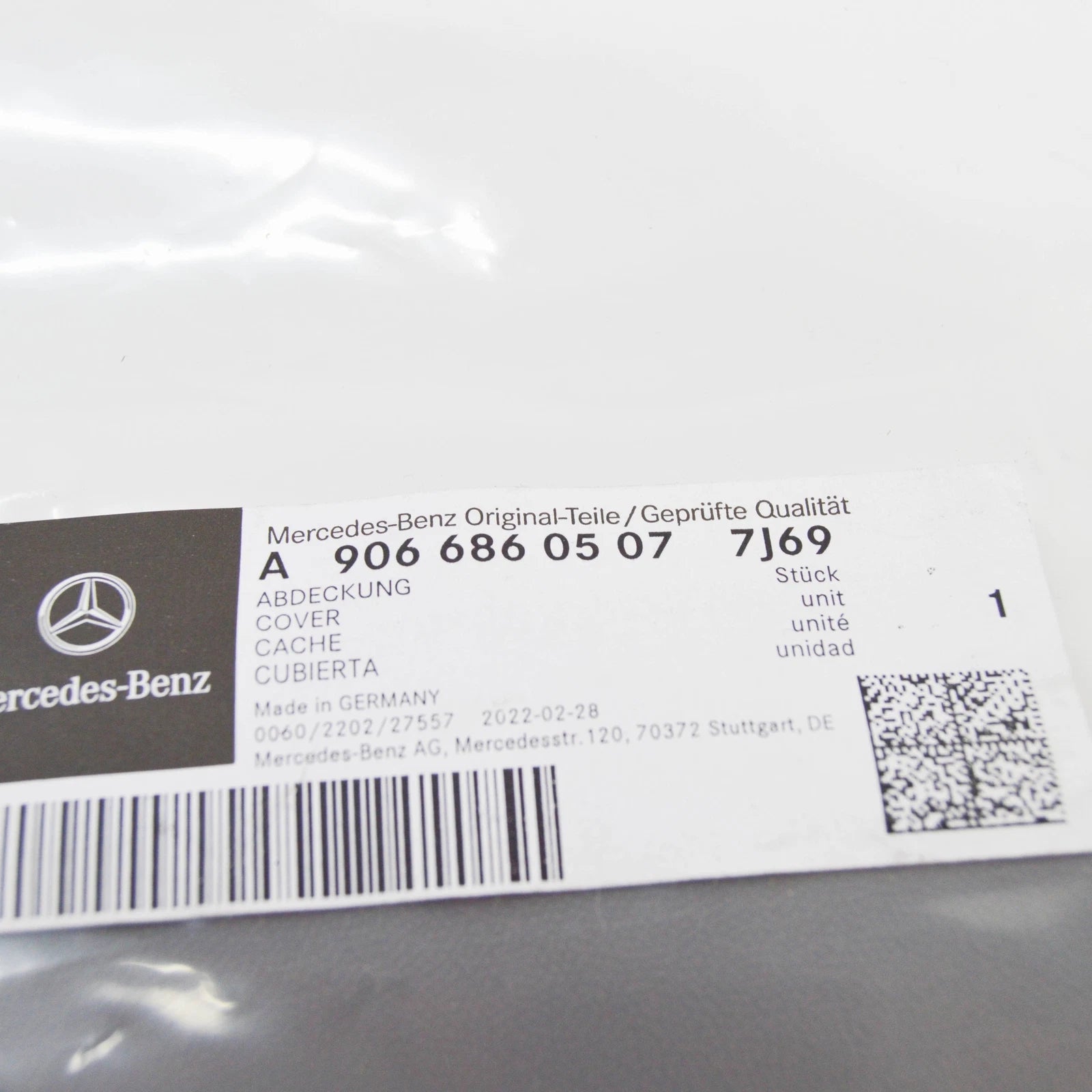 NEW MB SPRINTER W906 FRONT LEFT INSIDE ENTRANCE COVER A90668605077J69 ORIGINAL