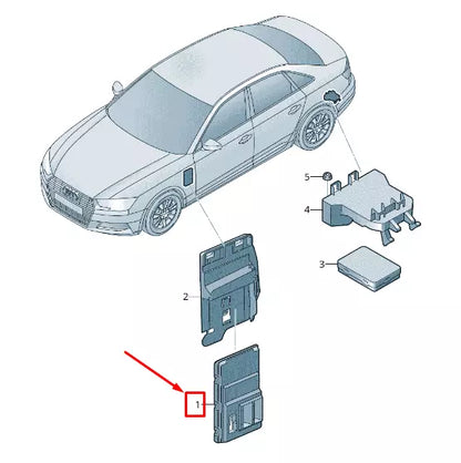 NEW AUDI Q7 4M ONBOARD SUPPLY CONTROL UNIT 8W0907063AH ORIGINAL