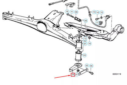 NEW BMW 3 E30 REAR AXLE RIGHT PUSH ROD 33321124466 1124466 ORIGINAL