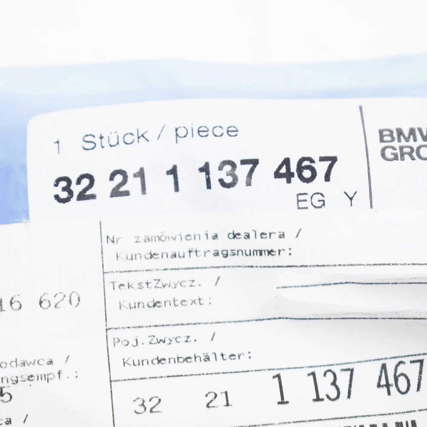 NEW BMW 5 E34 STEERING LINKAGE DROP ARM 32211137467 1137467 ORIGINAL