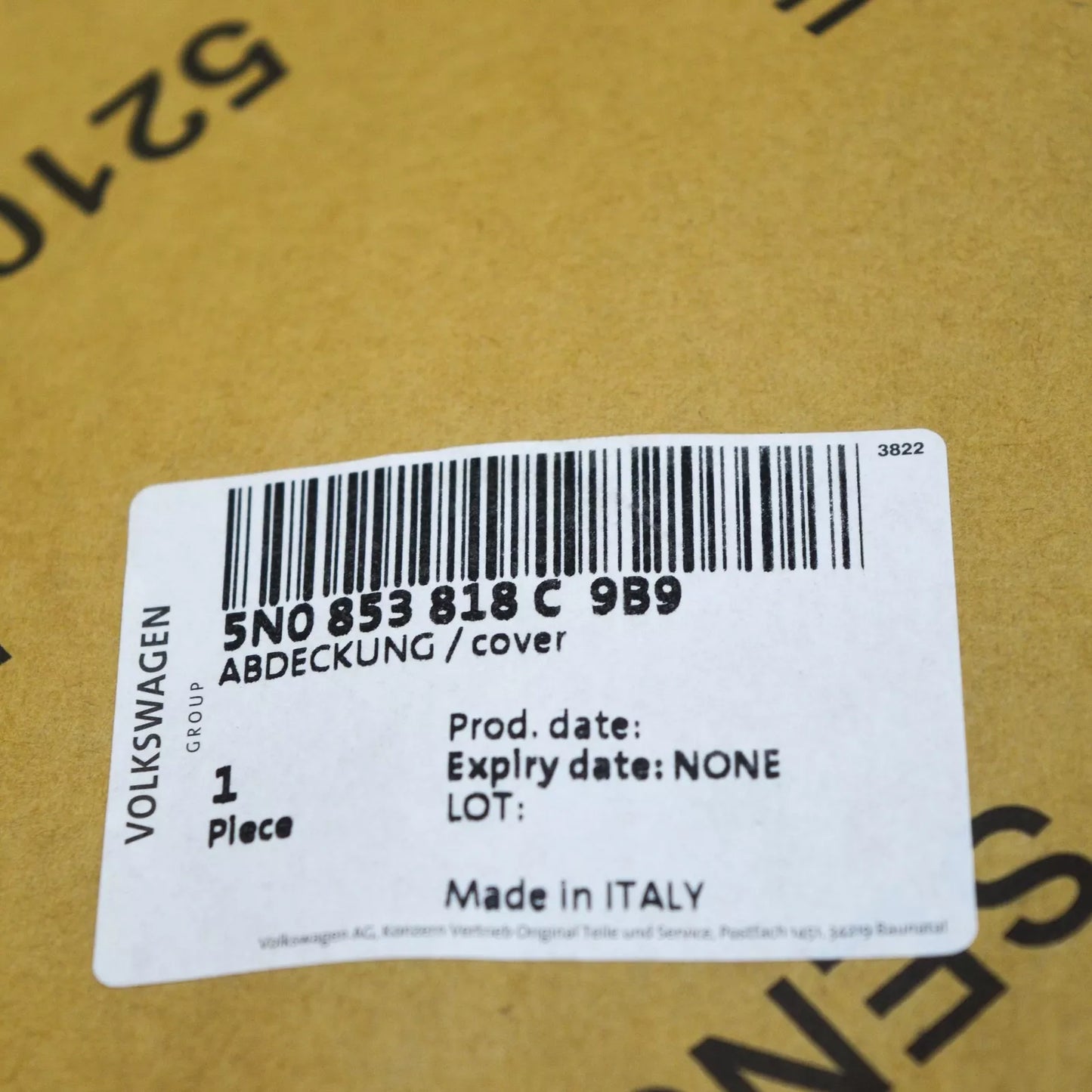 NEW VW TIGUAN MK1 REAR RIGHT WHEEL ARCH MOLDING R-LINE 5N0853818C9B9 ORIGINAL