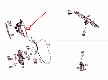 NEW MERCEDES-BENZ GLA X156 REAR LEFT INNER TAIL LIGHT A1569068700 ORIGINAL