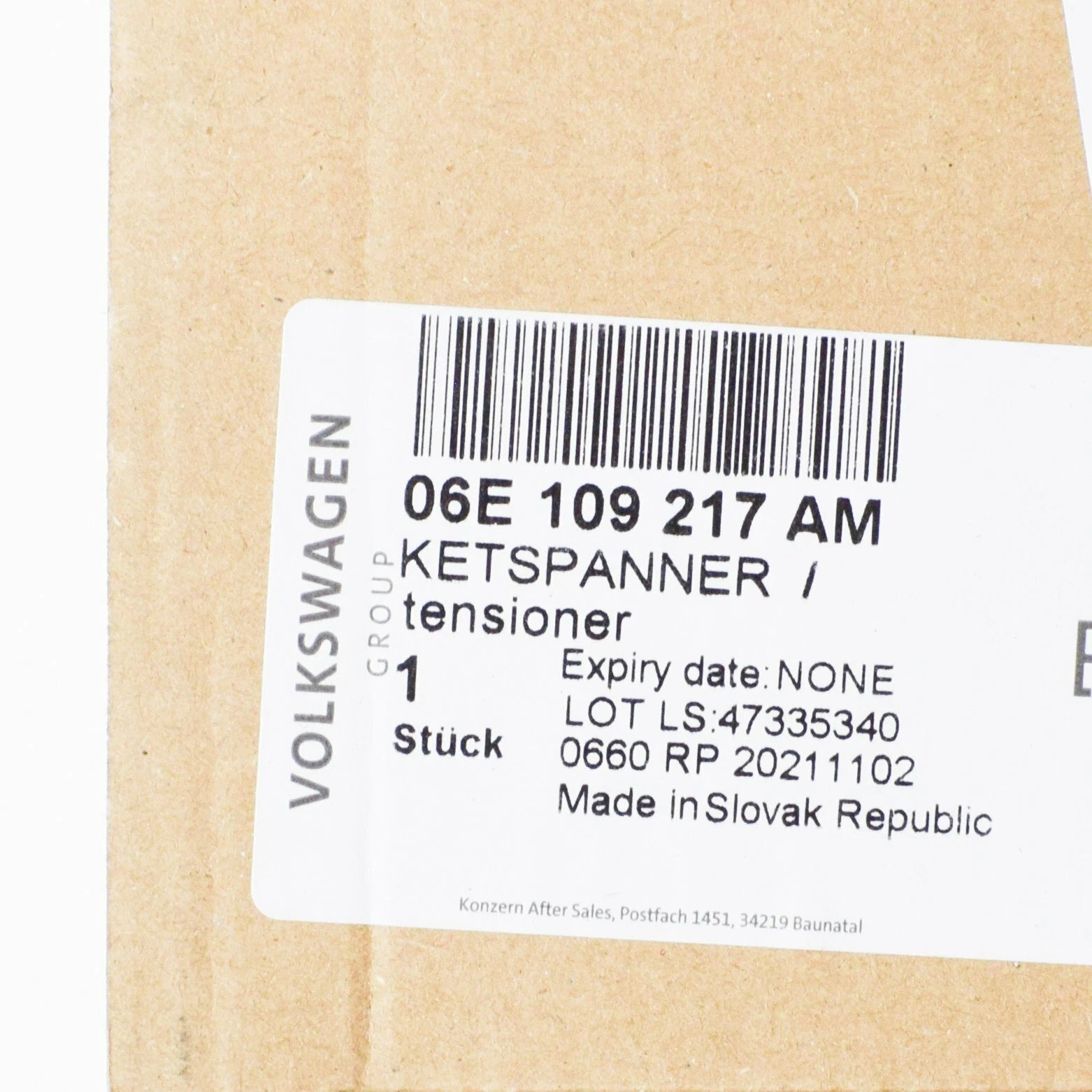 NEW AUDI A4 8E B7 TIMING CHAIN TENSIONIER 06E109217H