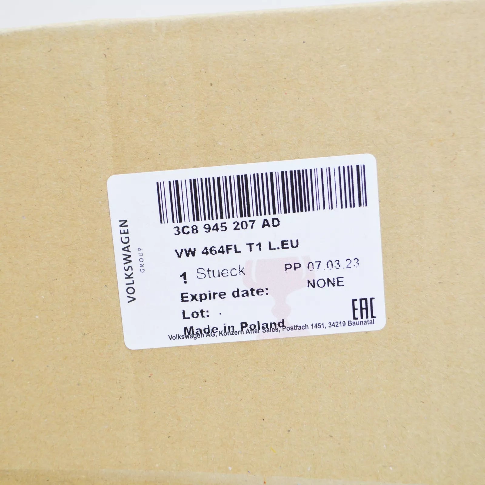 NEW VW CC 35 REAR LEFT TAILLIGHT 3C8945207AD ORIGINAL