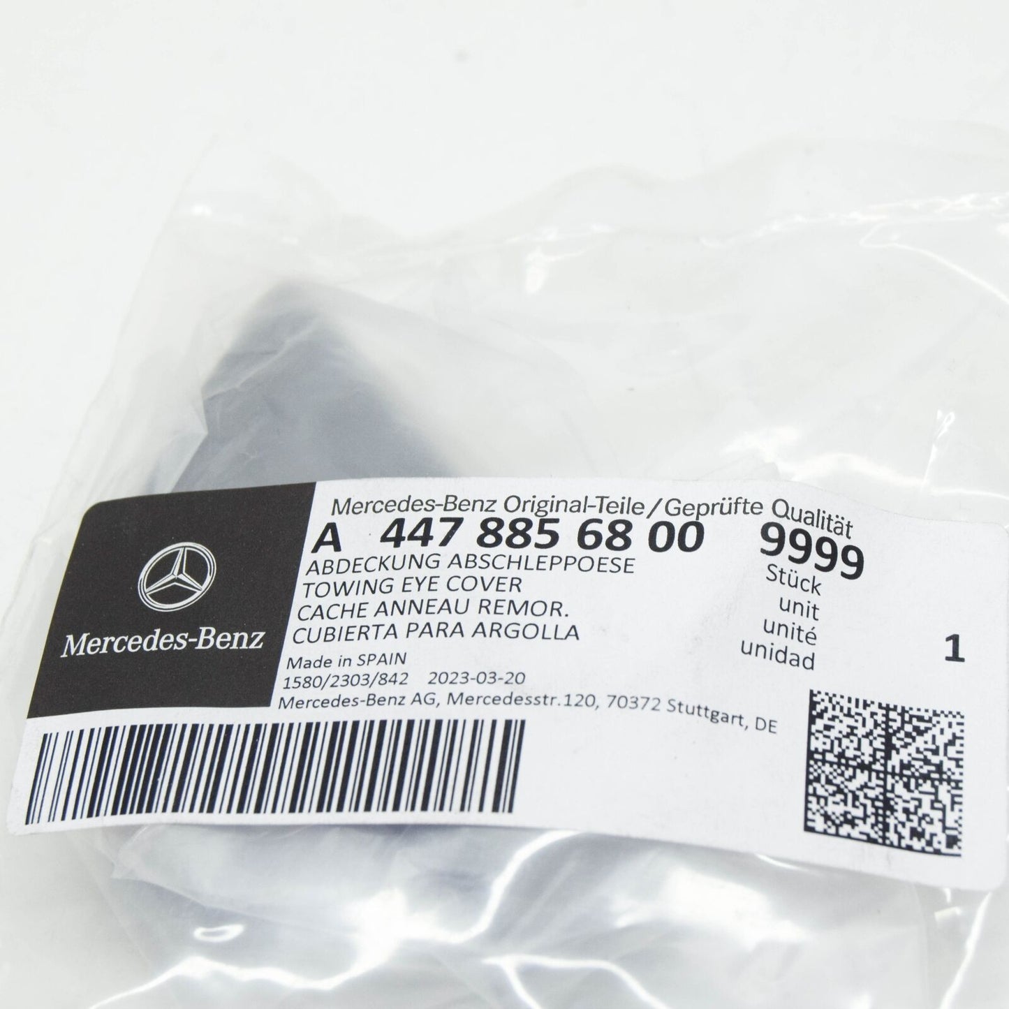 NEW MB VITO W447 FRONT BUMPER TOW HOOK EYE COVER A44788568009999 ORIGINAL