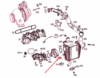 NEW MERCEDES-BENZ E W213 AIR INTAKE THROTTLE A6540900070 ORIGINAL