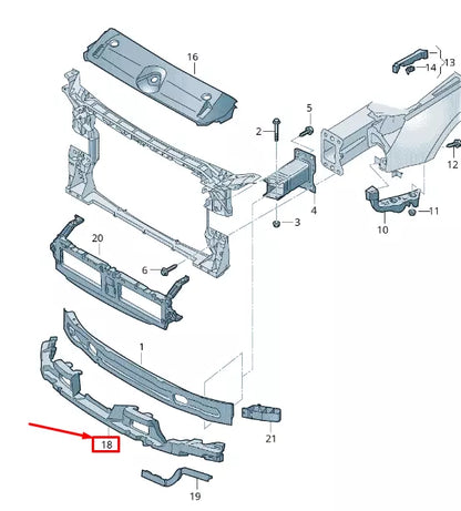 NEW AUDI A4 AVANT B9 REAR BUMPER FOAM FILLER PIECE 8W0807550F