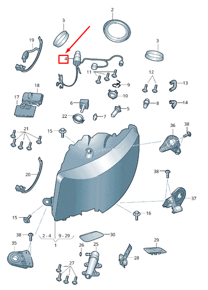 new skoda superb mk2 3t right headlight wiring harness 3t0941813d original