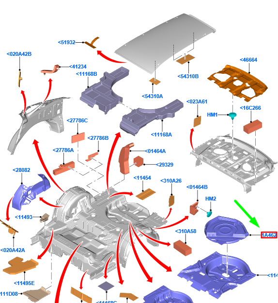 new ford mondeo mk5 estate spare wheel carrier support 1878190 original