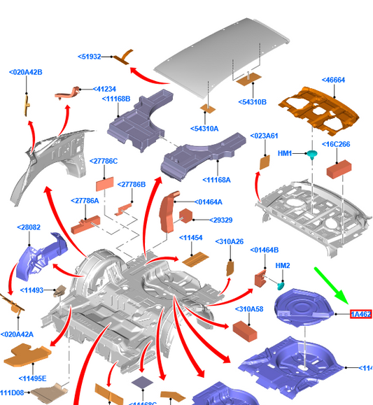 new ford mondeo mk5 estate spare wheel carrier support 1878190 original